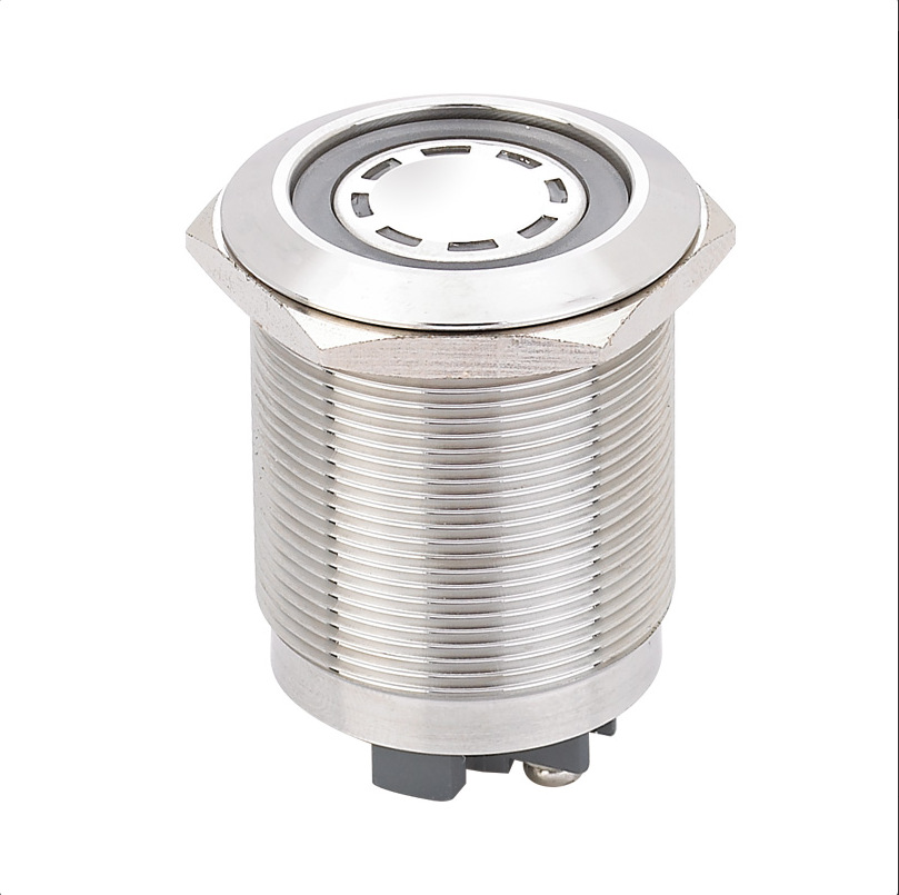 涪程电子供应金属自锁防水开关_LED电源指示灯_电源符号透光批发