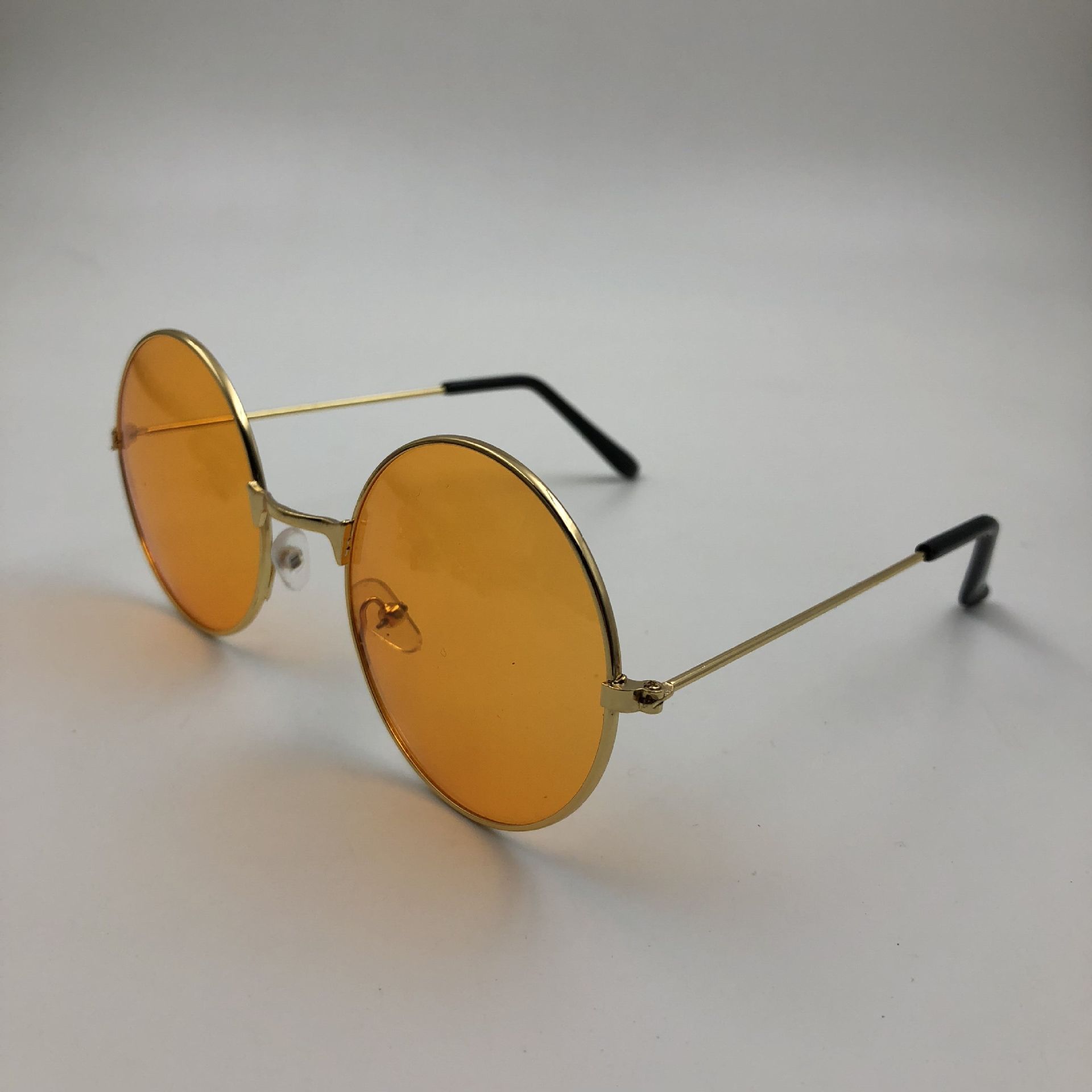 Black Source New Metal Prince Mirror Classic Round Sunglasses Transparent Progressive Ocean Style Fashion Big Frame Glasses