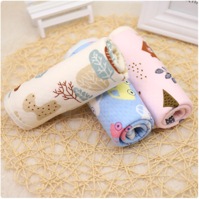 Infants Urine pad go out garden cart Spacer 3 Eco-Cotton baby waterproof Pads trumpet 30*40