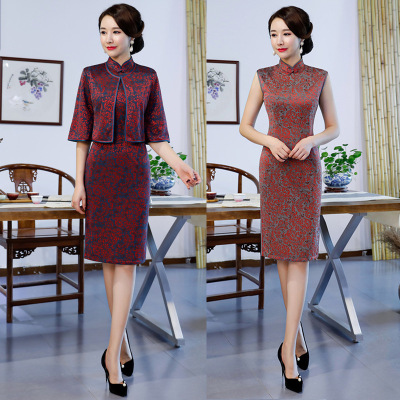 Chinese Dress Qipao for women Cheongsam retro national style women&apos;s dress African cheongsam suit cheongsam