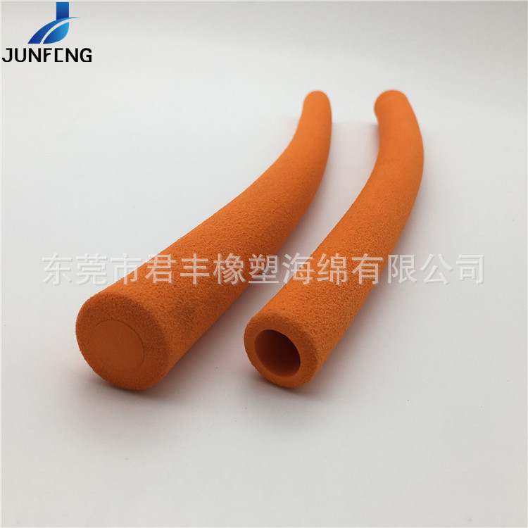 定制加工柔软防护橡塑海绵发泡手把套 NBR泡棉运动器材双色护套管