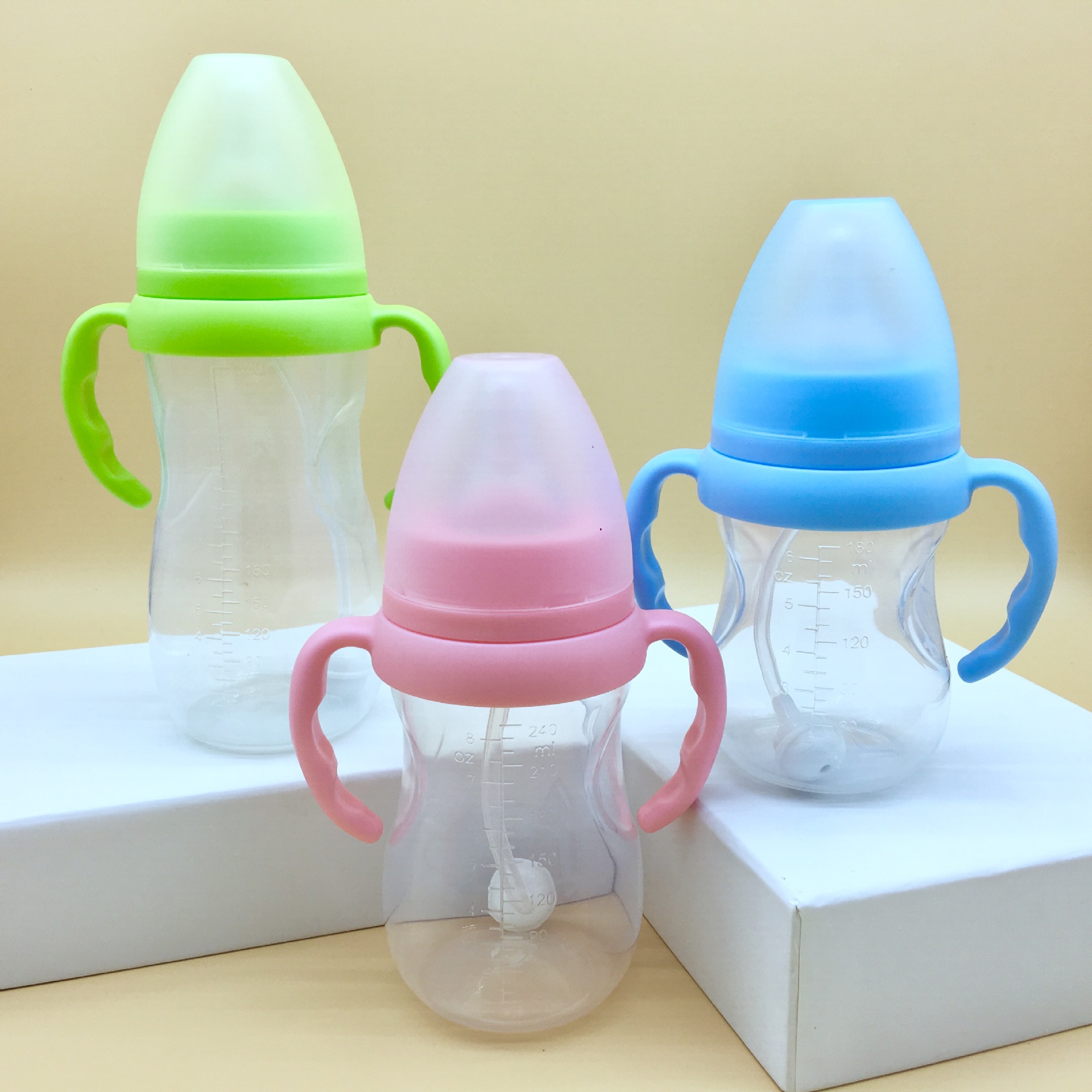 耐摔高硼硅玻璃奶瓶防胀气弧形婴儿奶瓶spekids 品牌招代理-阿里巴巴