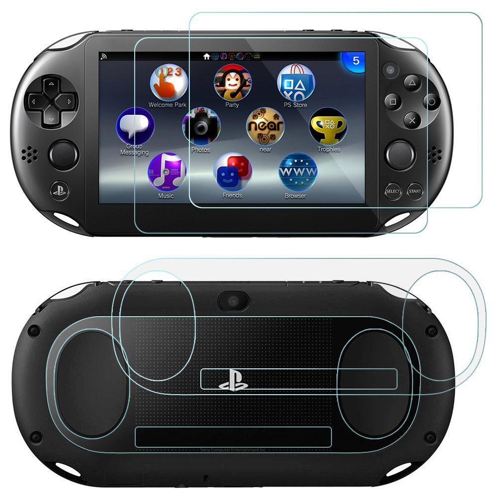 适用索尼PSV1000游戏机钢化膜 Sony PS Vita 1000玻璃膜外贸包装