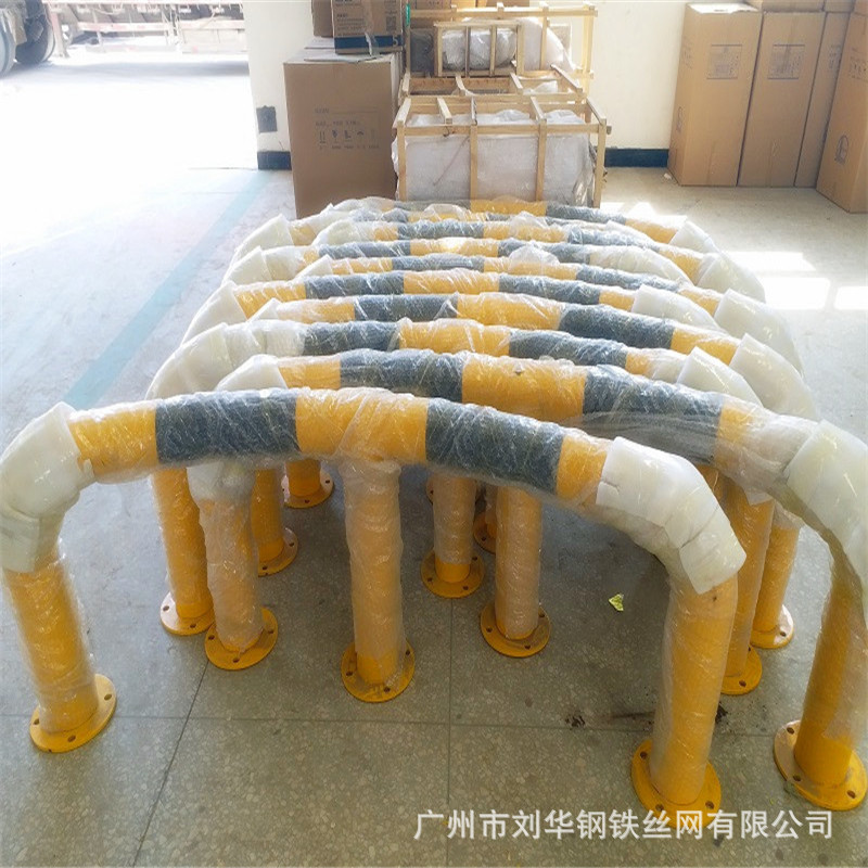龙门挡车器 U型防撞柱 手动车轮定位器 2米钢管焊接挡车杆