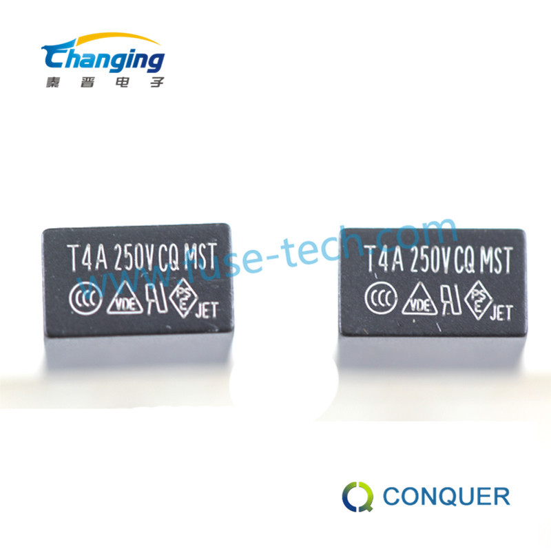 功得一次性熔断保险丝 MSF500  5A 250V  方形塑封黑色保险丝