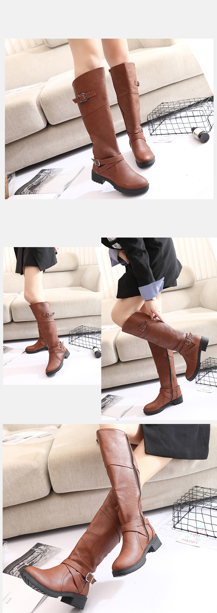 Bottes femme en PU artificiel - Ref 3354944 Image 28