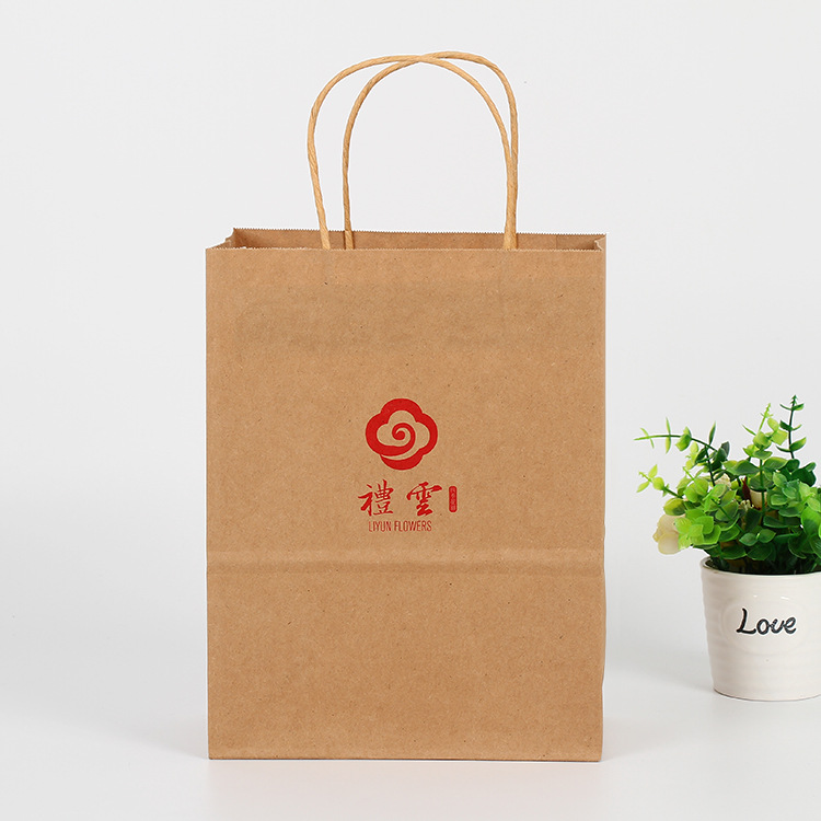 厂家牛皮纸袋定做创意手提礼品包装袋定制广告服装购物袋印刷logo