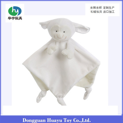 安撫巾玩偶嬰兒玩具來圖打板定作動物綿羊貓頭鷹大象安撫手帕