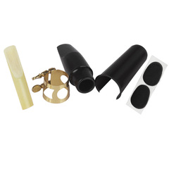 Manufacturer wholesale alto saxophone mouthpiece set five-piece mouthpiece hat clip reed tooth pad musical instrument wholesale