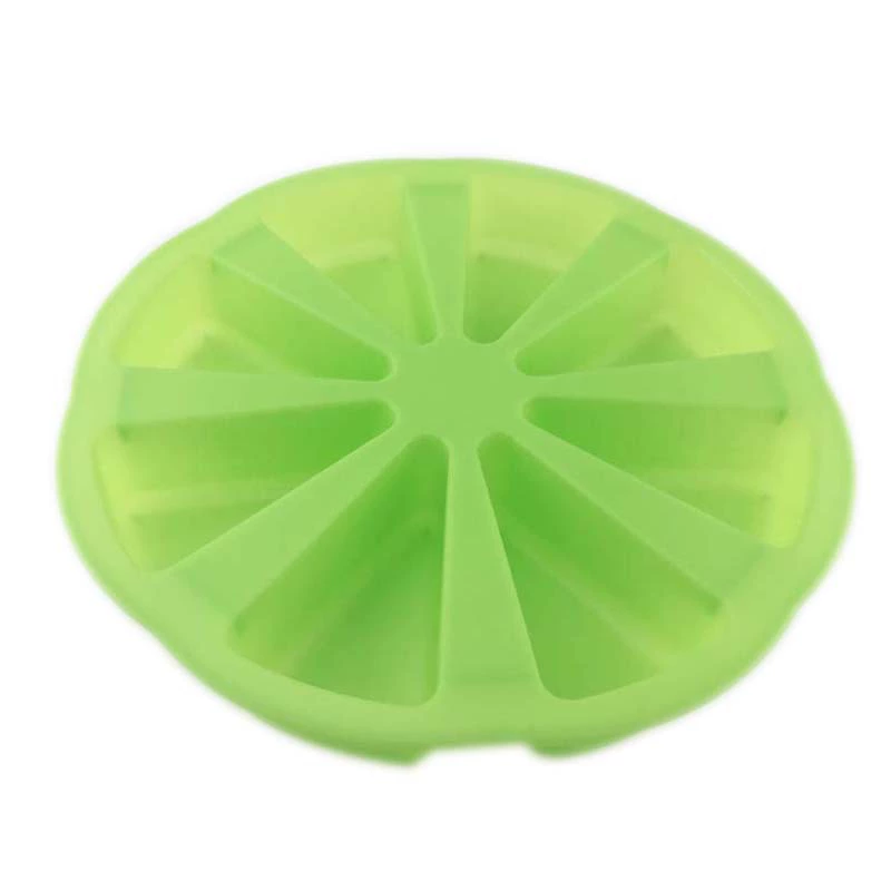195g silicone 8 points Sikang DIY cake tools silicone cake model 8 hole orange -shaped pizza plate
