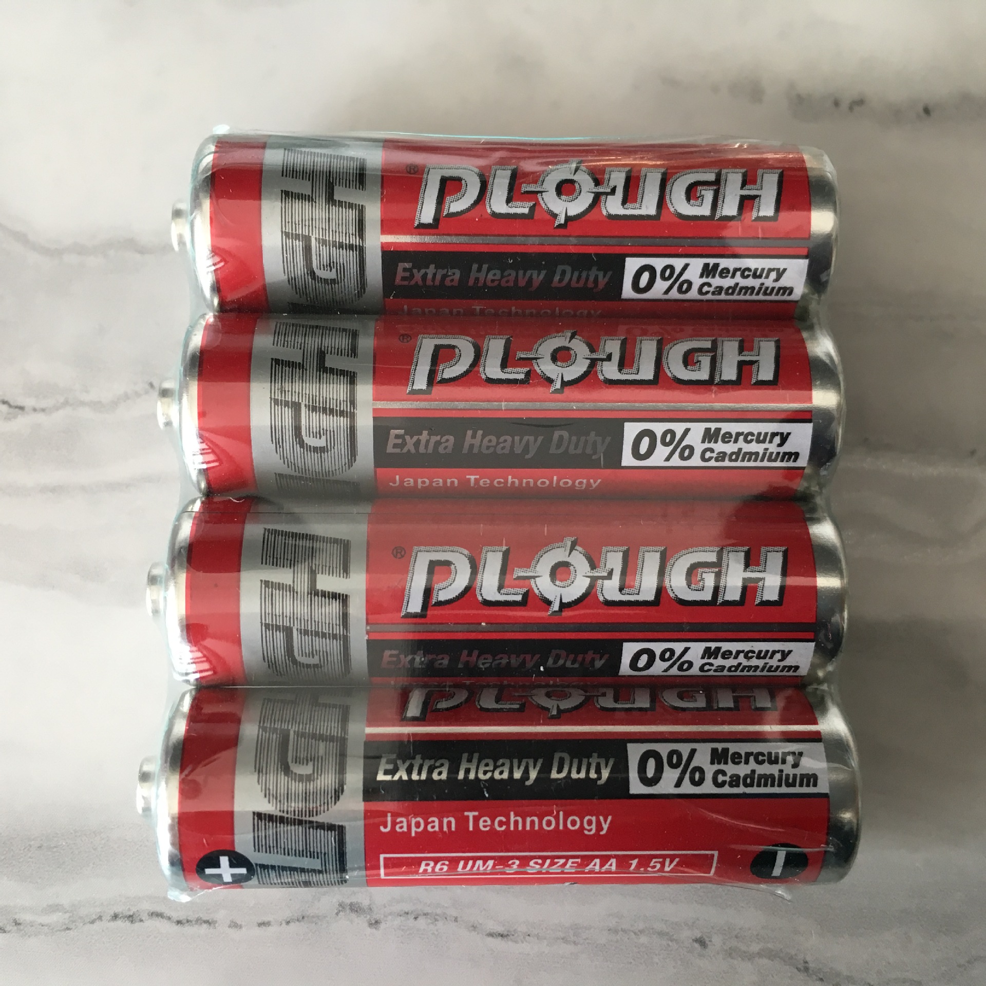 碳性5号铁壳电池 R6-AA-UM3 铁壳电池 PLOUGH