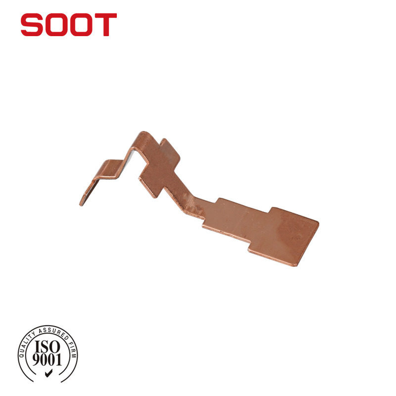 断路器引弧片 镀铜冲压件 精密五金冲压件 高速冲压件成型加工