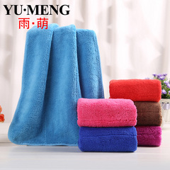 Factory wholesale 500g 30*40 coral velvet dish towels cleaning cloths extra thick double-layer ultra-fine fiber towels drop shipping