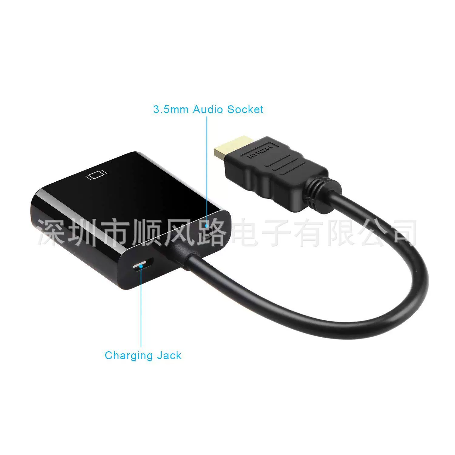 Свободный шелковый принт HDMI на VGA с аудио питание высокого разрешения видео соединение HDMI на VGA поворотная проводка