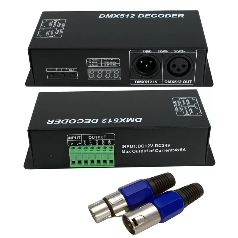 Декодер DMX512 4 канала RGBW 512 декодер
