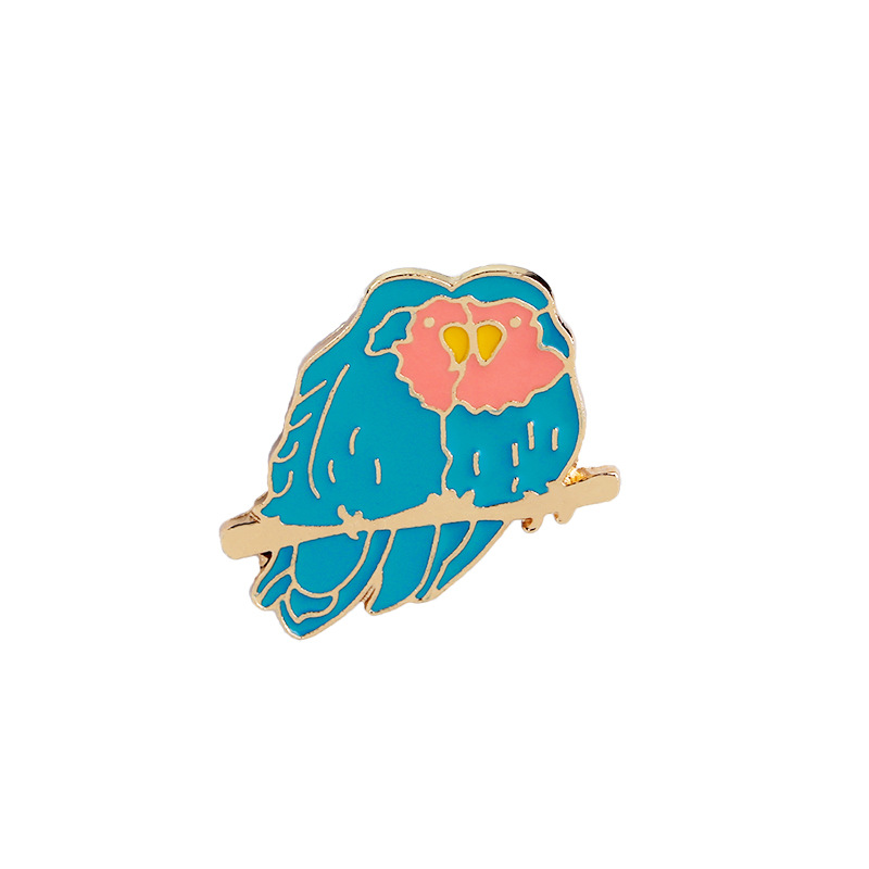 New Style Butterfly Eagle Pink Love Bee Confused Bread Bird Dripping Oil Brooch display picture 11