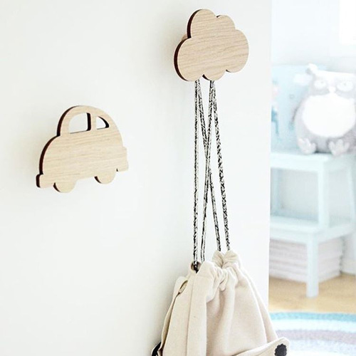ins decoration Nordic style hook wall hook children's room children's clothing store decoration wall decoration Nordic irregular clouds