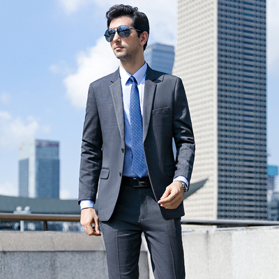 职业套装男女同款时尚男士商务西服正装房产工装业务销售员工作服|ms