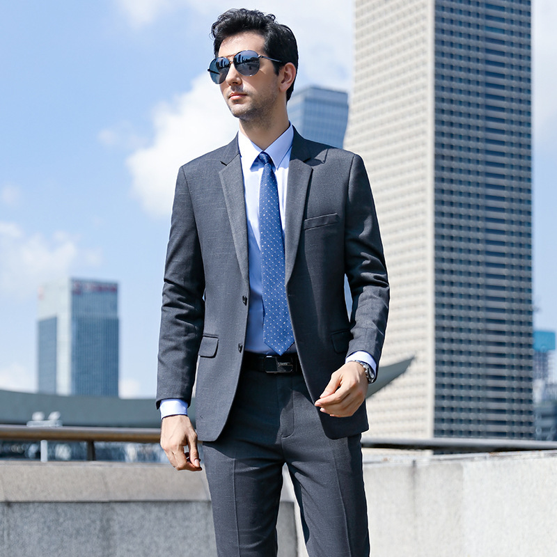 职业套装男女同款时尚男士商务西服正装房产工装业务销售员工作服|ms