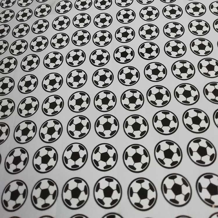 定制厂家供应pvc不干胶标签丝印标签足球标签彩色不干胶贴纸
