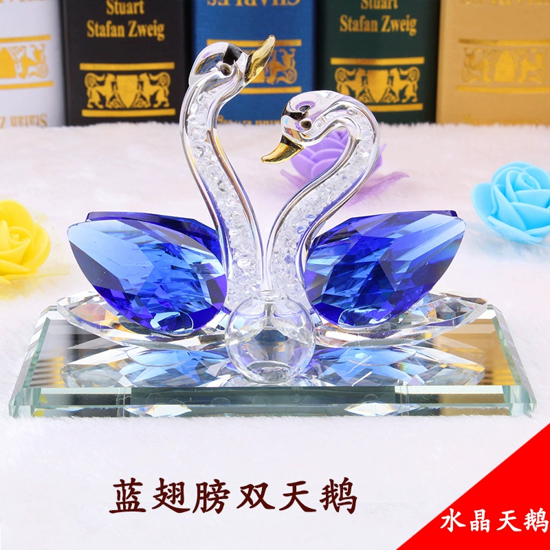 Новый Автомобильный держатель для духов, автомобильный кристалл, двойной лебедь, сидящий держатель для духов, креативный подарок, автомобильные парфюмерные украшения