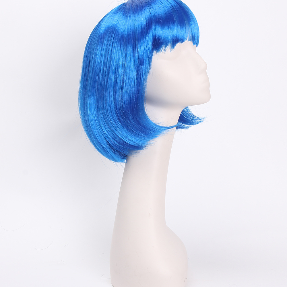 Newlook IMG-0070 nueva moda pelo corto peluca de vacaciones peluca de entrenamiento peluca de cabeza