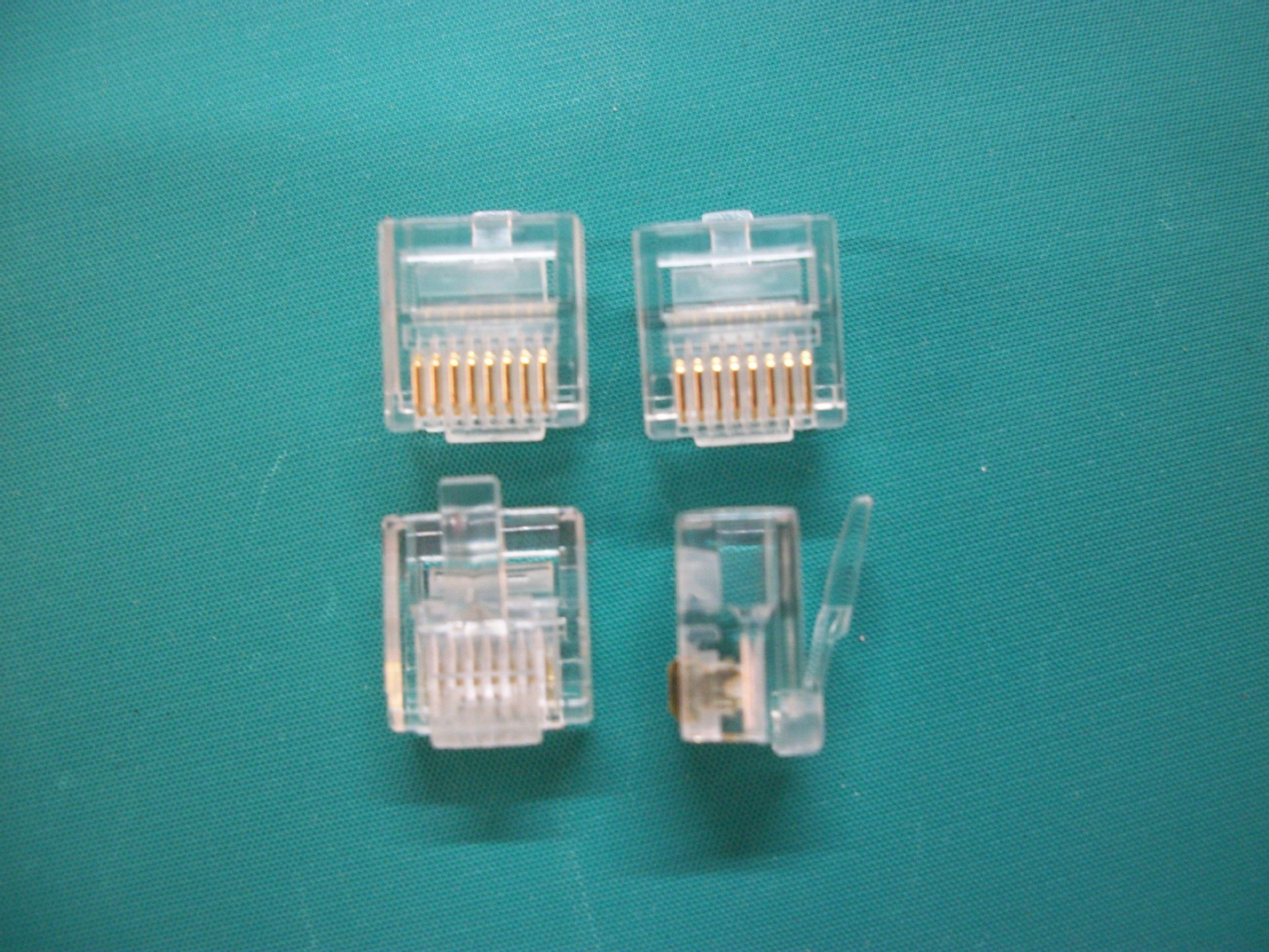 供应屏蔽水晶头8P8C镀金03U PY网络连接水晶头注塑注射材质 批发