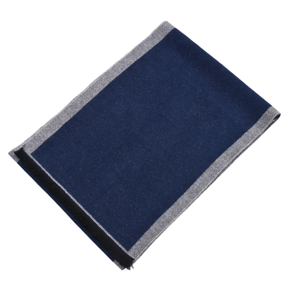 Bufanda hombre reversible de cuadros efecto cachemir otoño invierno_voghion.com