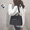 Capacious shoulder bag, cloth bag, fashionable one-shoulder bag, 2018, Korean style