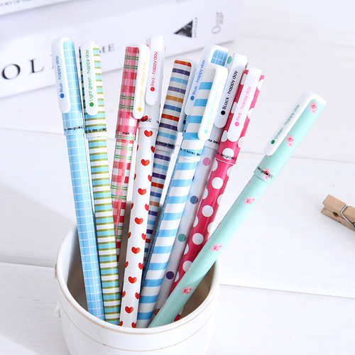 New 10-Pack Box of Colorful Neutral Pens Student Highlighters Set Creative Color Pens Factory Wholesale Neutral Pens