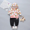 Children's set with hood, trousers with zipper, Korean style