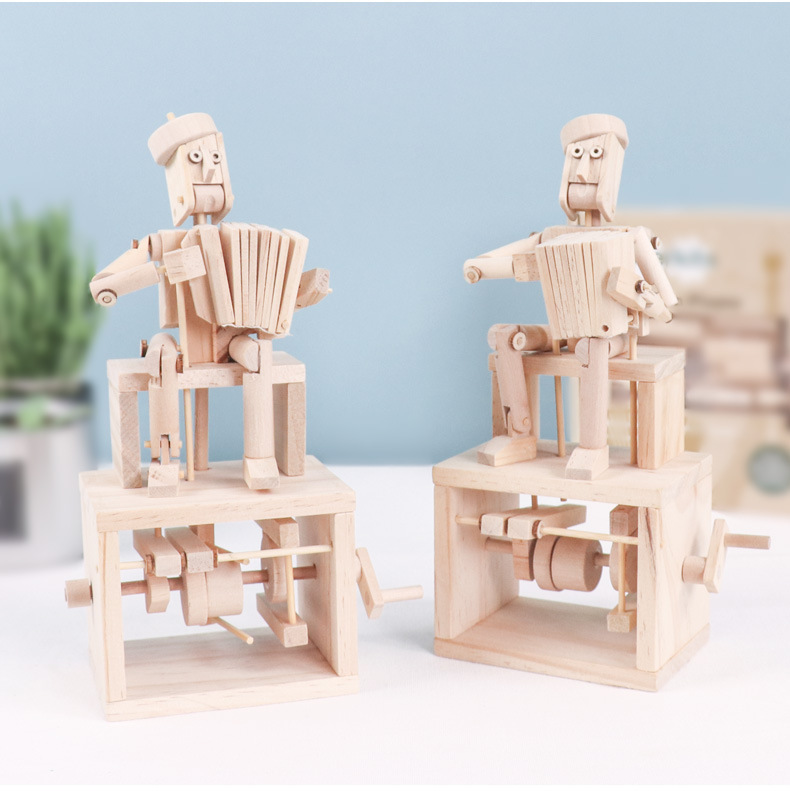Timberkits英国手工动手类成人拼搭玩具成型后可以手摇摆动手风琴