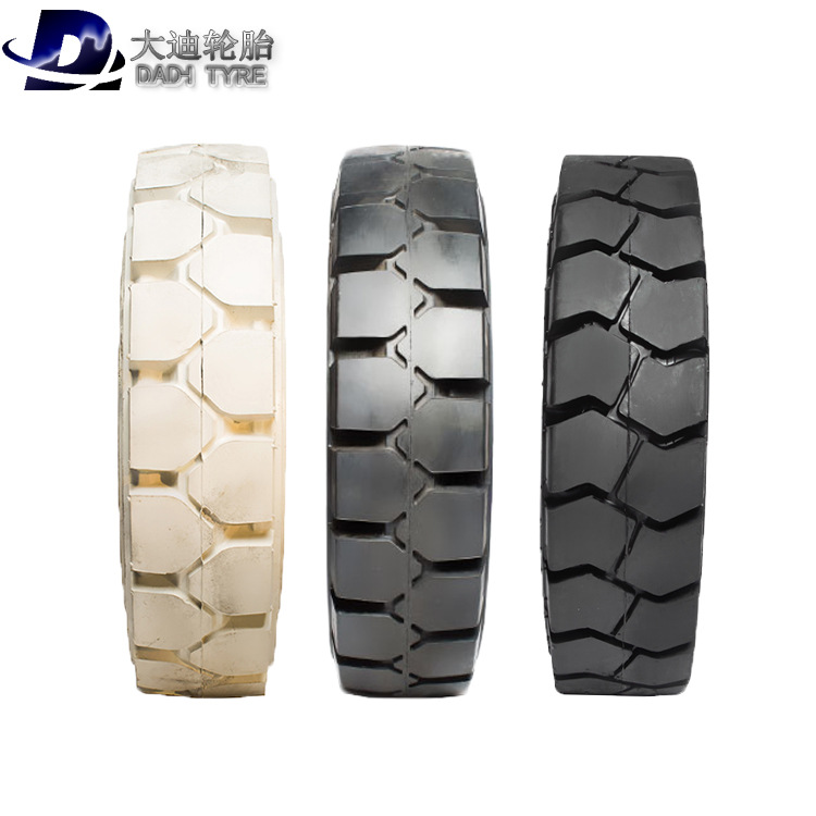 轮胎厂批发大迪500-8实心环保轮胎充气轮胎叉车拖车机械轮胎防爆