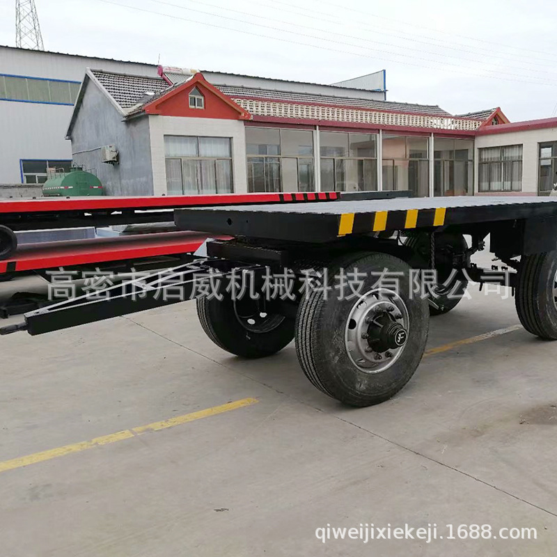 10吨充气式平板车拖车 挂车平板车 物流运输工具车厂家供应