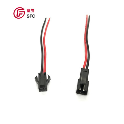 现货供应 SM-2pin镀锡铜线线芯连接线 飞机头2p 飞机扣公母线|ms