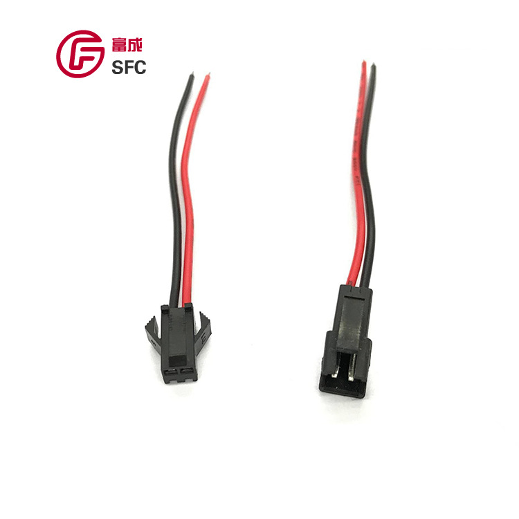 现货供应 SM-2pin镀锡铜线线芯连接线 飞机头2p 飞机扣公母线|ms