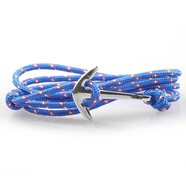 14g Weight Bracelets Classification Alloy, rope Chain Material 1 Piece Quantity Daily, Street Occasion Alloy, rope Material Anchor Pattern Men's Gender Layered Design Casual, Retro, Simple Style Style Casual Retro Simple Style Anchor Alloy Rope Layered Men's Bracelets Men's Chain Bracelets 6