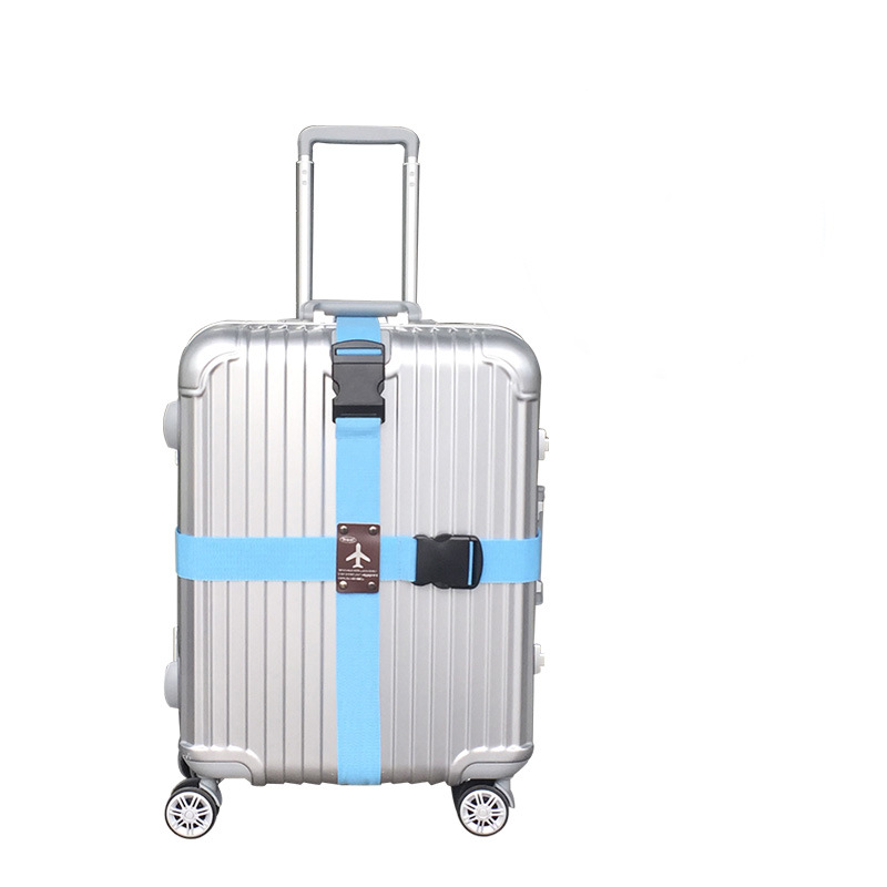 行李箱捆扎带超长十字打包带 旅行箱捆绑带 加固打包带2条装|ms