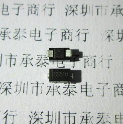 肖特基二极管 SS510 SMA 5A/100V SR5100 DO-214AC贴片 全新现货