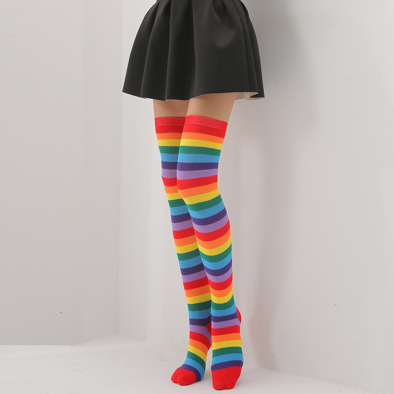 Women's Fashion Stripe Acrylic Over The Knee Socks display picture 4