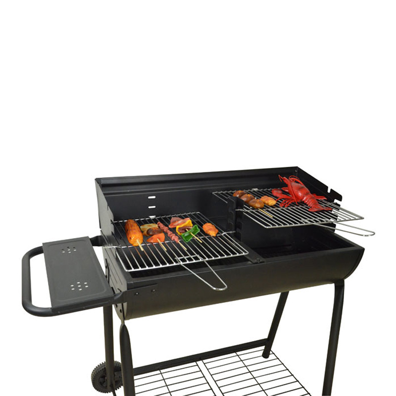 Suministro directo de fábrica nuevo medio niño y madre estufa patio barbacoa estufa al aire libre con ruedas