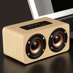 W5 Bluetooth Speaker, Wooden Home Gift Logo Creative Wireless Computer Outdoor Speaker Manufacturer