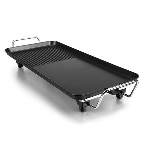 Euro-standard 220V light smoke non-stick electric grill, home multi-functional electric barbecue, portable meat skewer barbecue machine, electric grill rack