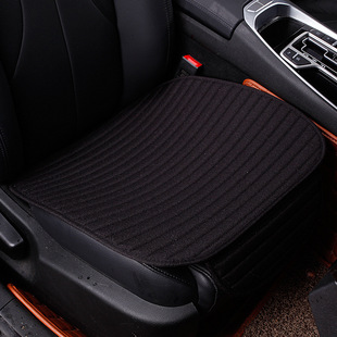 Car seat cushion without backrest Four Seasons universal seat cushion three-piece set linen non-slip tie-free car cushion auto supplies wholesale