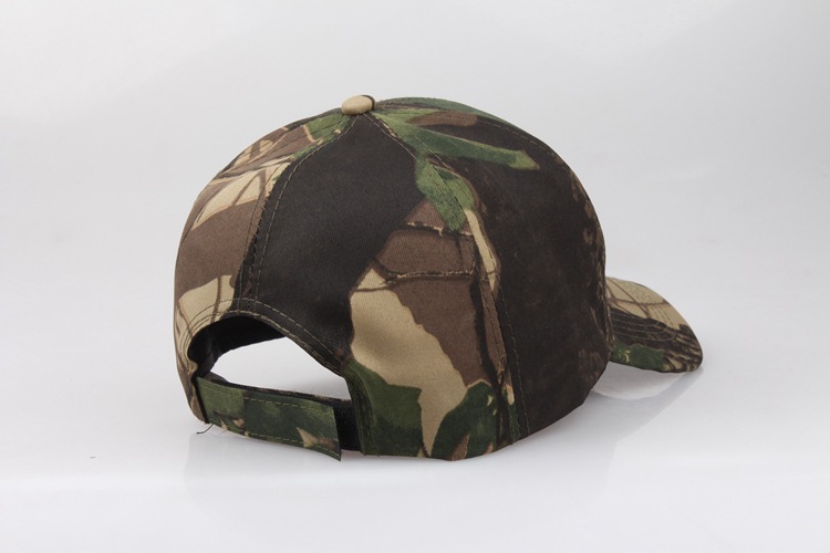 Outdoor Sun Protection Quick Drying Hat With Jungle Leaves Men's And Women's Camouflage Fashionable Baseball Cap_voghion.com