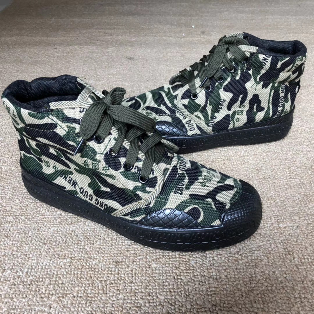 new pattern Low train canvas shoe wear-resisting non-slip work Casual shoes man ventilation light camouflage protective shoes