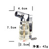 BK853 Three -layer transparent elbow rushed to lighter fixed fire -type windproof cigar lighter