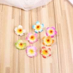 7厘米EVA雞蛋花 韓版頭飾手工髮夾 夏威夷灘渡假髮卡泳裝配飾頭花