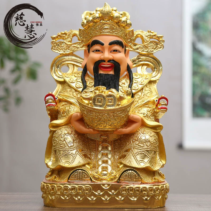 Производитель Янвоу оптом смола Будда статуя бог wealth gods, богов, Hongbao Cai Бог Статуя, посвященная Yuanbao Cai Бог Господь