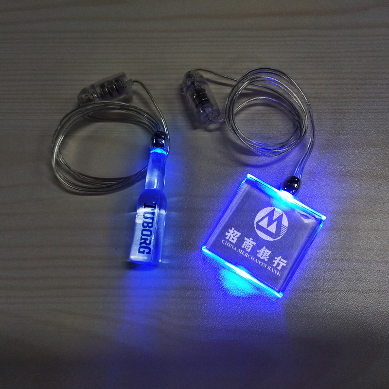 发光项链 led发光项链 圣诞节发光项链 发光挂挂绳